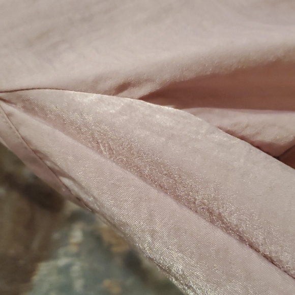 Byer California Blush Pink Vneck Long Sleeve Shoulder Cut Out Blouse Women S - Picture 6 of 6